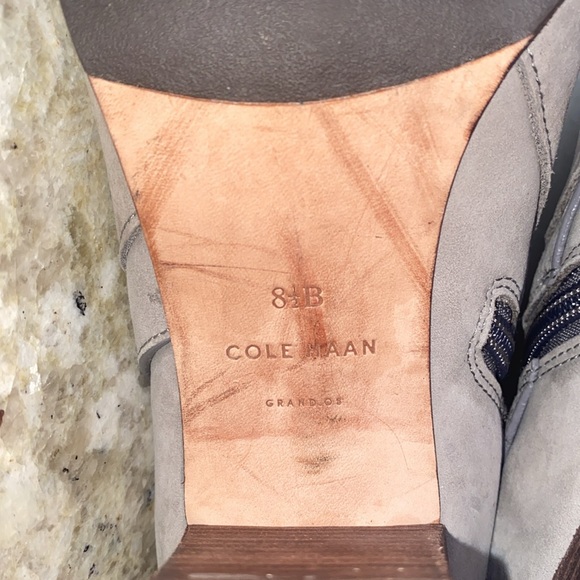 Cole Haan Cassidy Strap Bootie Iron Steel Nubuck Size 8.5 B - Picture 15 of 16
